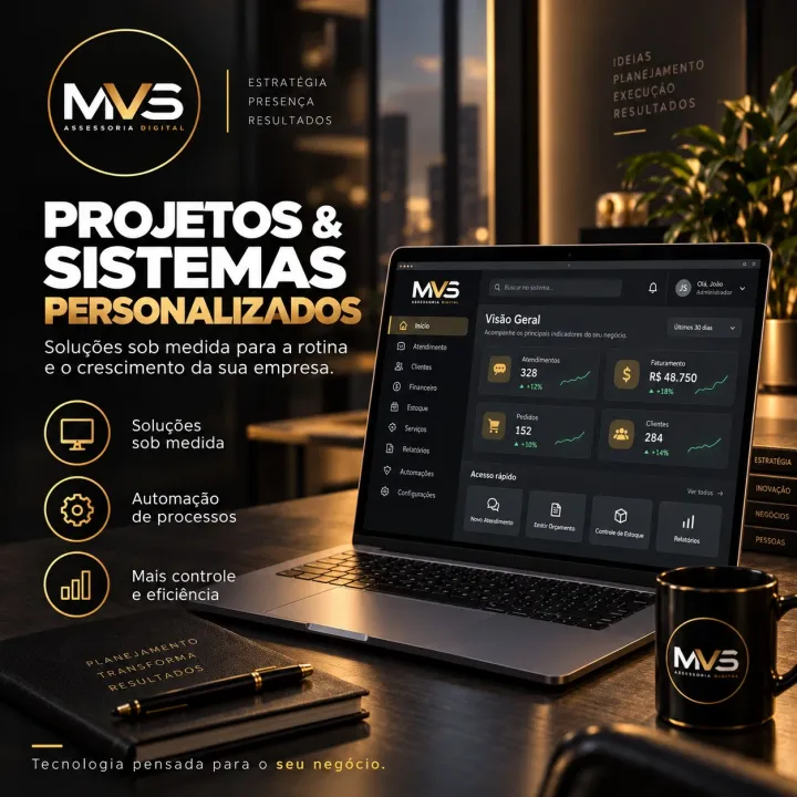 Arte do Projetos e sistemas personalizados
